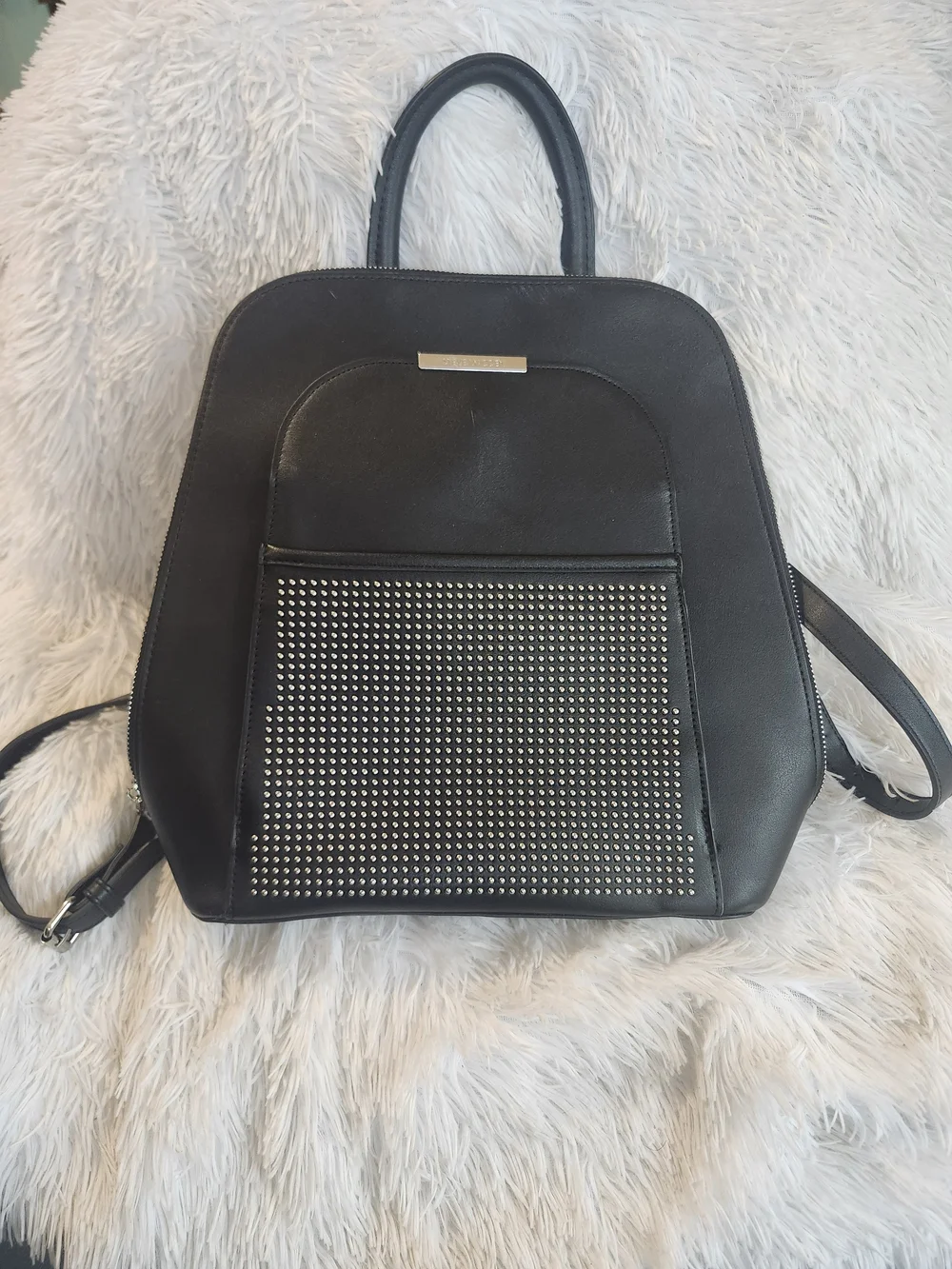 Steve Madden Black Studded Women's Backpack